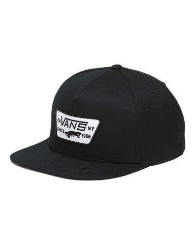 Vans 'Full Patch' Snapback Cap - Black/White