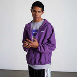 HUF '89 Logo' Lightweight Shell Jacket - Berry