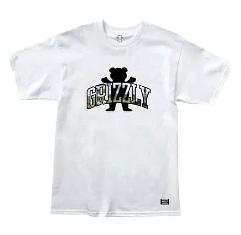 Grizzly 'Landscape' Tee - White