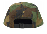 Supreme 'Jacquard Logos' Denim Camp Cap - Woodland Camo