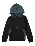 Volcom 'Forzee' Hoodie (Kids) - Black/Teal