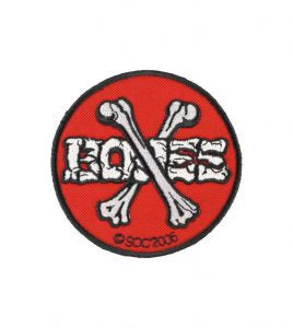 Powell Peralta 'Bones' Embroidered Patch - Red
