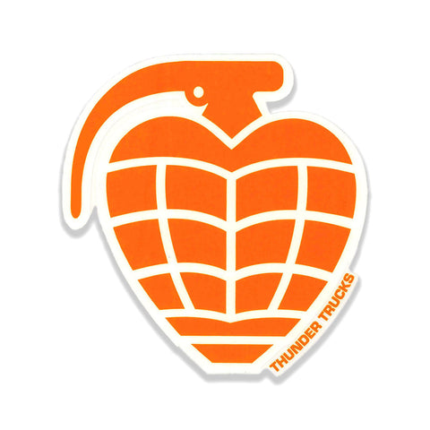 Thunder Trucks 'Grenade' Sticker - Orange