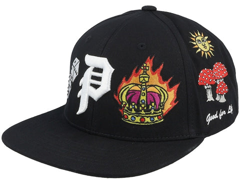 Primitive 'Signs' Snapback Cap - Black