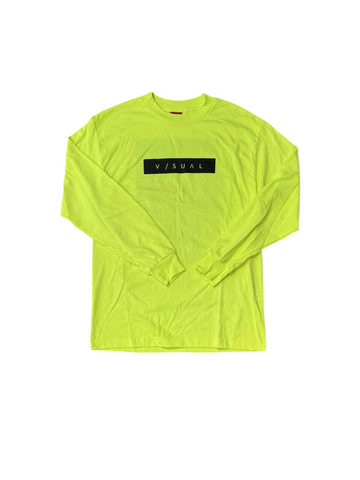 V/SUAL 'Box Logo' L/S Tee - Neon