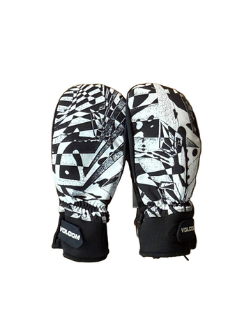 Volcom 'V.Co Nyle' Snow Mittens - Black/White