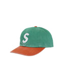 Supreme 'Pigment Coated 2-Tone S Logo' 6-Panel Cap - Green