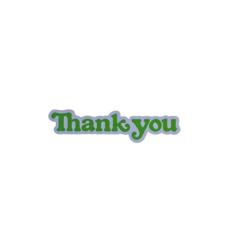 Thank You 'OG Logo' Sticker - Neon Green