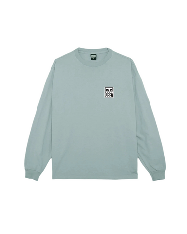 Obey 'Eyes Icon 2' L/S Heavyweight Tee - Jade