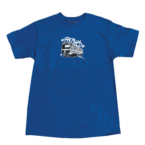 Frosted 'Metro Logo' Tee - Blue