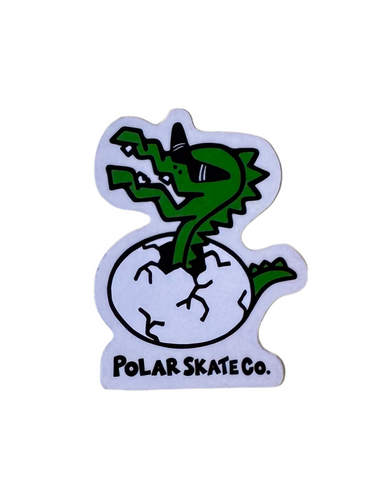 Polar Skate Co. 'Dinosaur Birth' Sticker - Green