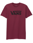 Vans 'Classic' Tee - Burgundy/Black