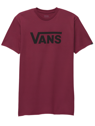 Vans 'Classic' Tee - Burgundy/Black