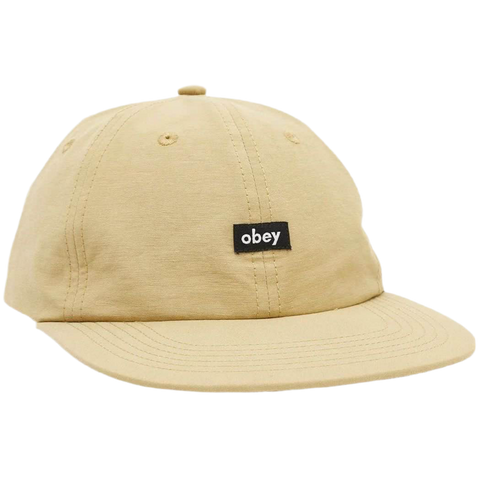 Obey 'Lower Case Tech' 6-Panel Strapback Cap - Bronze
