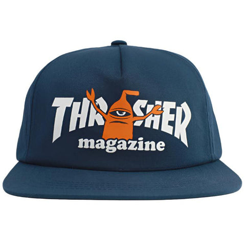 Thrasher x Toy Machine 'Sect' Snapback Cap - Navy