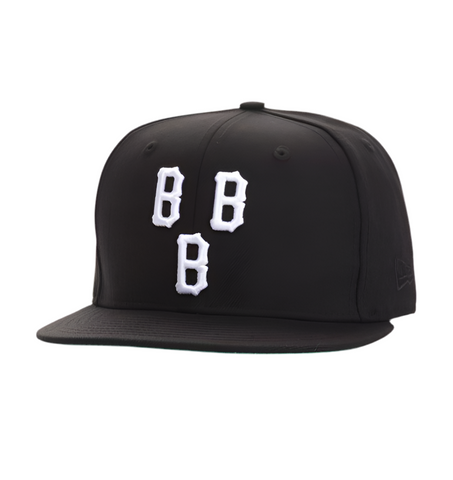 New Era 'B Logo' Snapback Fitted Cap - Black