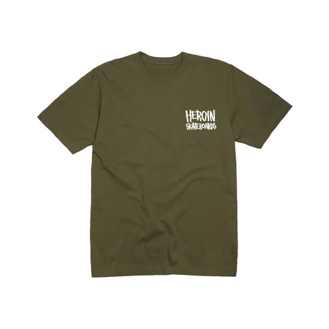 Heroin Skateboards 'The Pickle' Tee - Mild Green