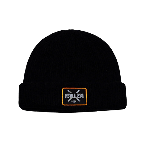 Fallen 'Curb' Beanie - Black/Orange