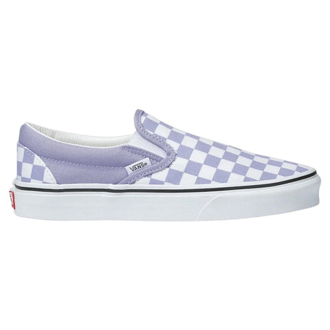 Vans 'Classic Slip-On' Shoes - Lavender Checkerboard