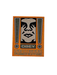 Obey 'Seven Feet Four Inches' Sticker - Yellow