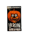 Heroin Skateboards 'Shelloween II' Sticker - Orange/Black