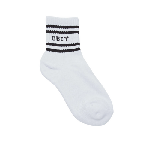 Obey 'Women’s Coop' Socks - White/Black