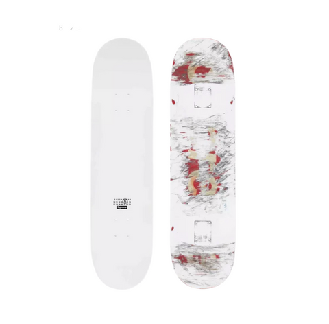 Supreme x Maison Margiela 'MM6' Scratch Off Skate Deck - White