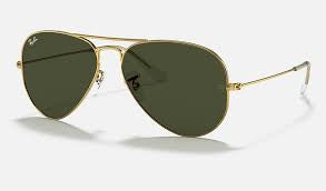 Ray-Ban 'Aviator' Sunglasses - Polished Arista Gold / G-15 Green (ORB3025)