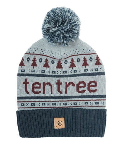 Tentree 'Cabin Pom' Beanie - Dark Ocean Blue