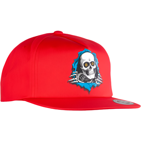 Powell Peralta 'Ripper' Snapback Cap - Red