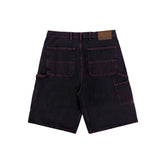 Jacker 'Classic' Denim Baggy Carpenter Shorts - Red