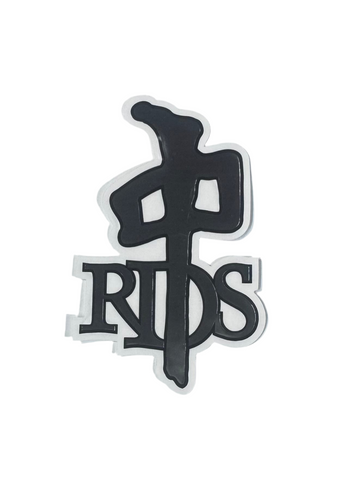 Red Dragon 'Big Logo' Sticker - Chrome