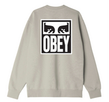 Obey 'Eyes Icon' Sweatshirt - Silver Grey