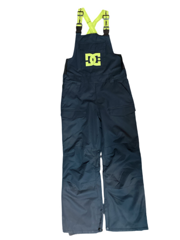 DC Shoes 'Roadblock Bib' Youth Snowpants - Black/Yellow