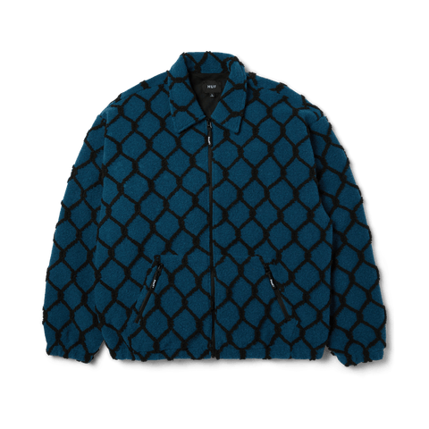 HUF 'Breakthrough' High Pile Jacket - Marine Blue