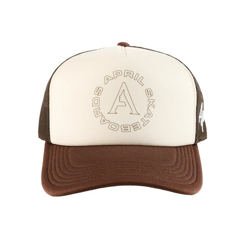 April Skateboards 'Full CIrcle' Trucker Cap - Brown