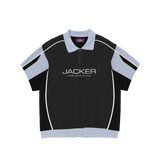 Jacker 'Ace' Knit Polo - Black