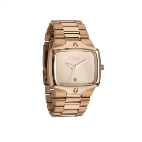 Nixon 'Small Player' Watch - All Rose Gold