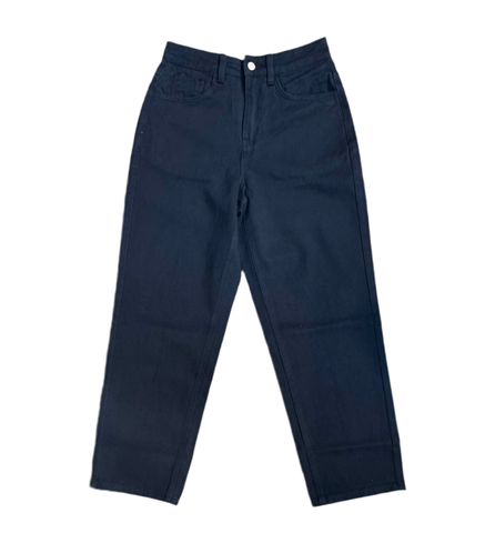 Frosted 'Wavy Classic' Baggy Jeans - Navy