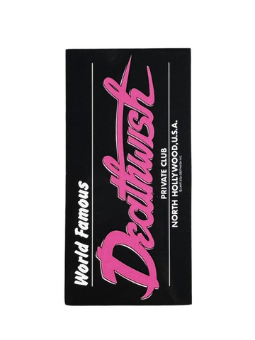 Deathwish 'Private Club' Sticker - Pink
