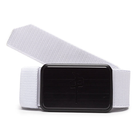 Red Dragon 'Elastic' Belt - White