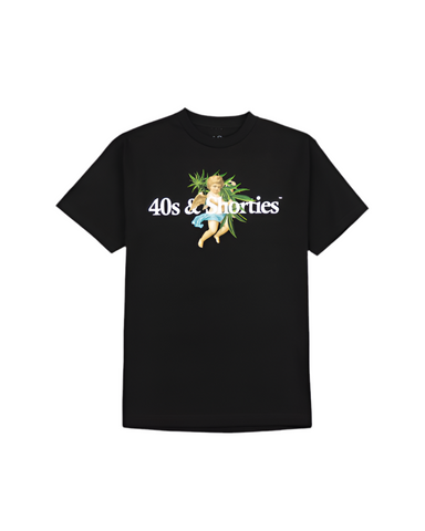 40’s & Shorties 'Weed Angel' Tee - Black
