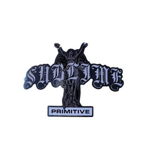 Primitive x Sublime 'Angel' Sticker - Chrome