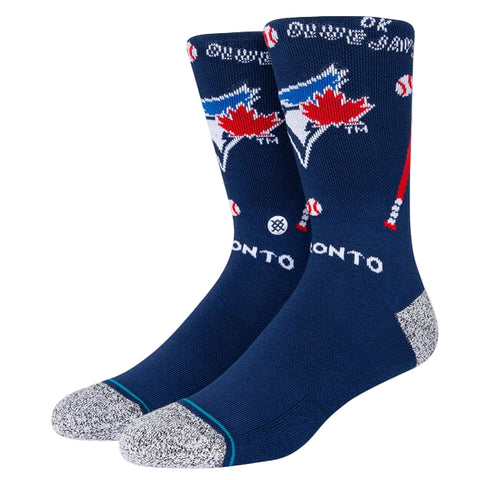 Stance x MLB 'Toronto Blue Jays Landmark' Crew Socks - Blue/Red