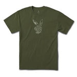 Color Bars X Playboy 'Black Widow' Tee - Military Green