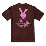 Color Bars X Playboy 'High Roller' Tee - Chocolate