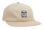 Obey 'Icon Patch' 6-Panel Strapback Cap - Khaki