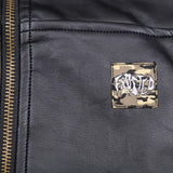 Frosted Skateboards Leather Zip-Up Jacket - Black