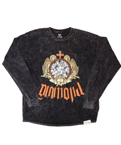 Diamond Supply Co. 'Angel Life' L/S Tee - Vintage Wash