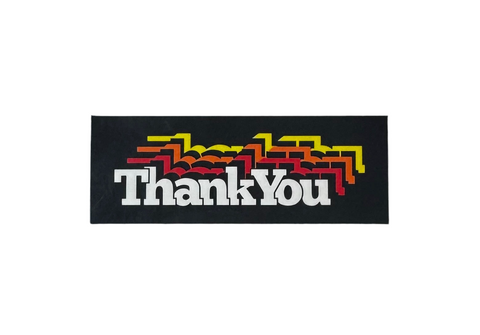 Thank You 'Blend In' Sticker - Orange